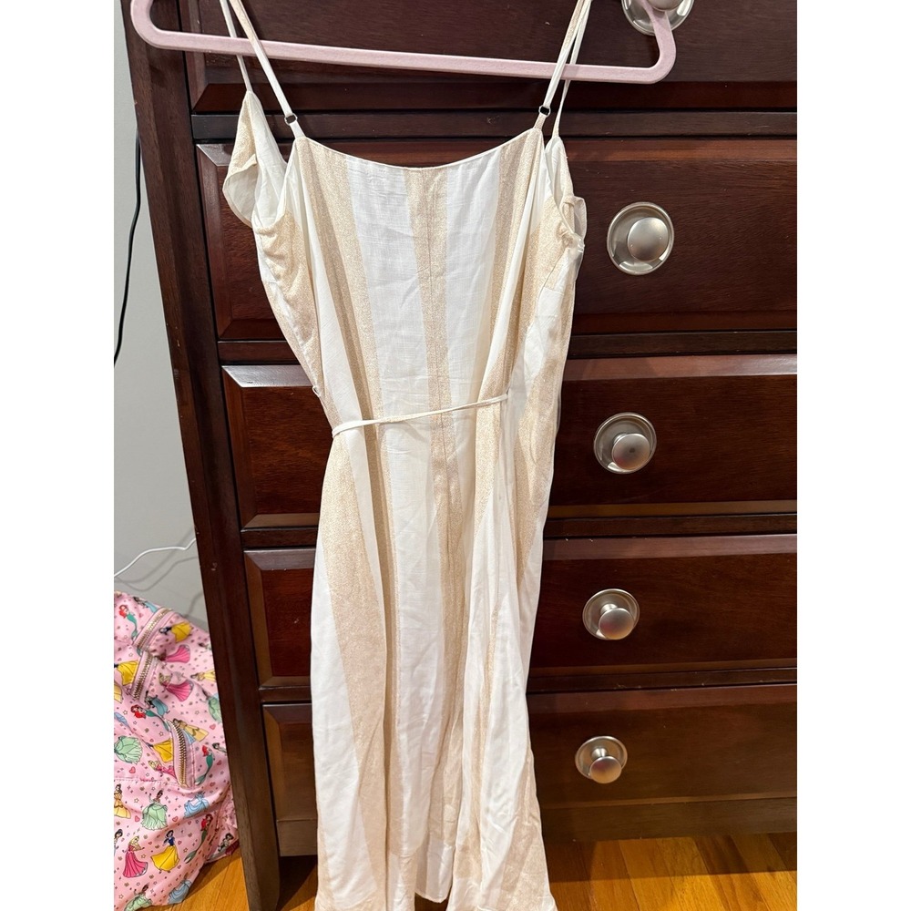 Avec Les Filles Dress Beige Knee Length - Picture 3 of 4
